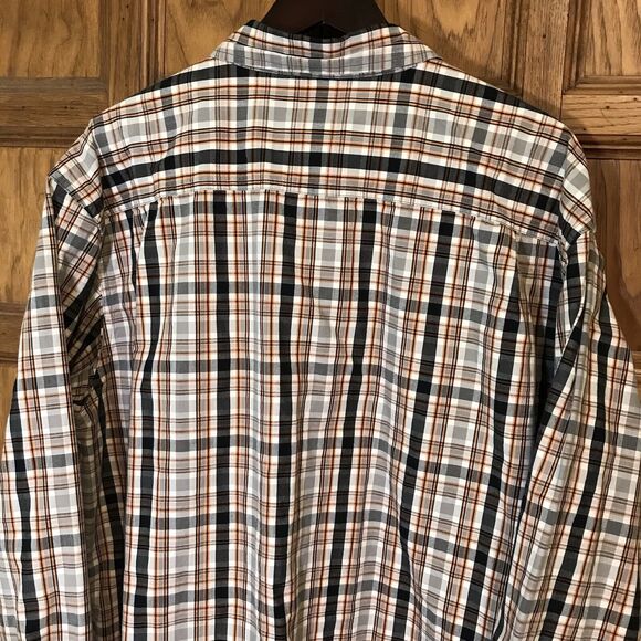 Carhartt Relaxed Men's 2XL Shirt Multicolor Chambray Plaid LS Pocket Button Down - Picture 9 of 12